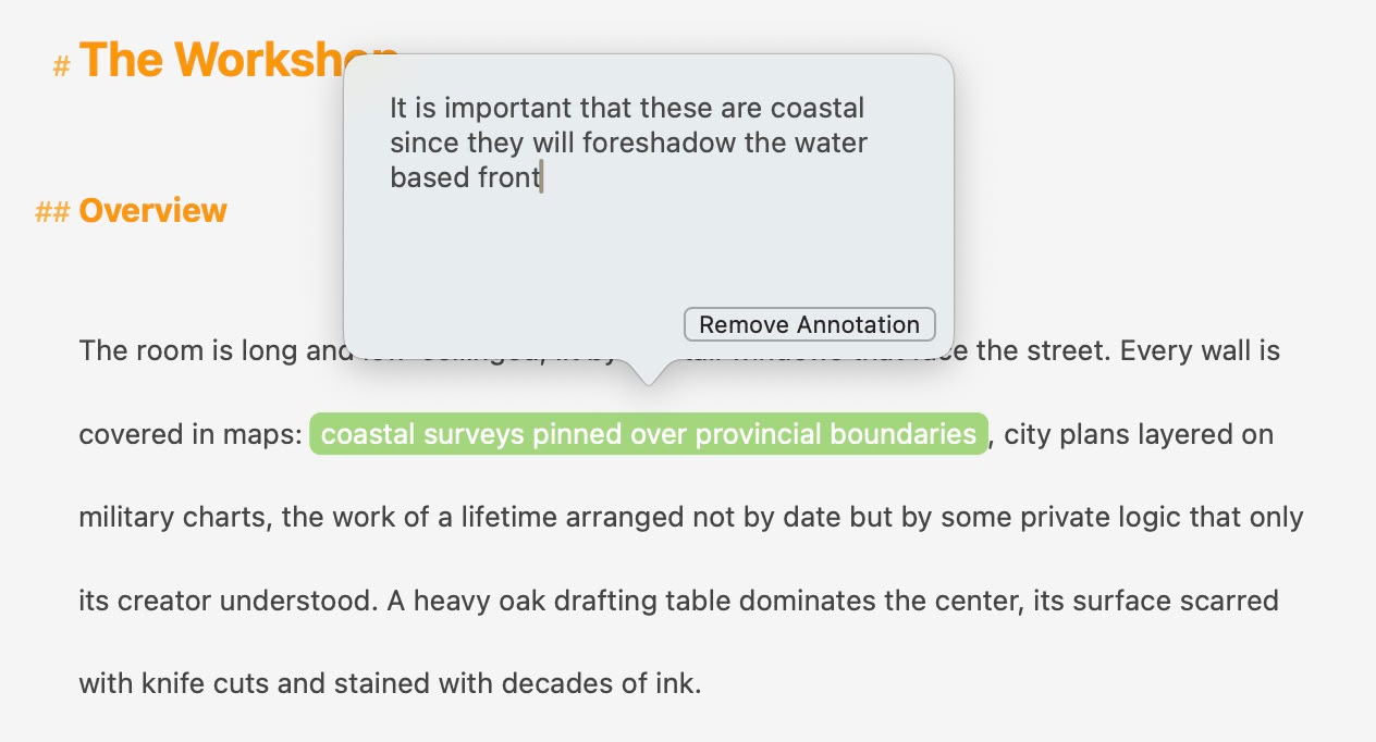 An inline annotation