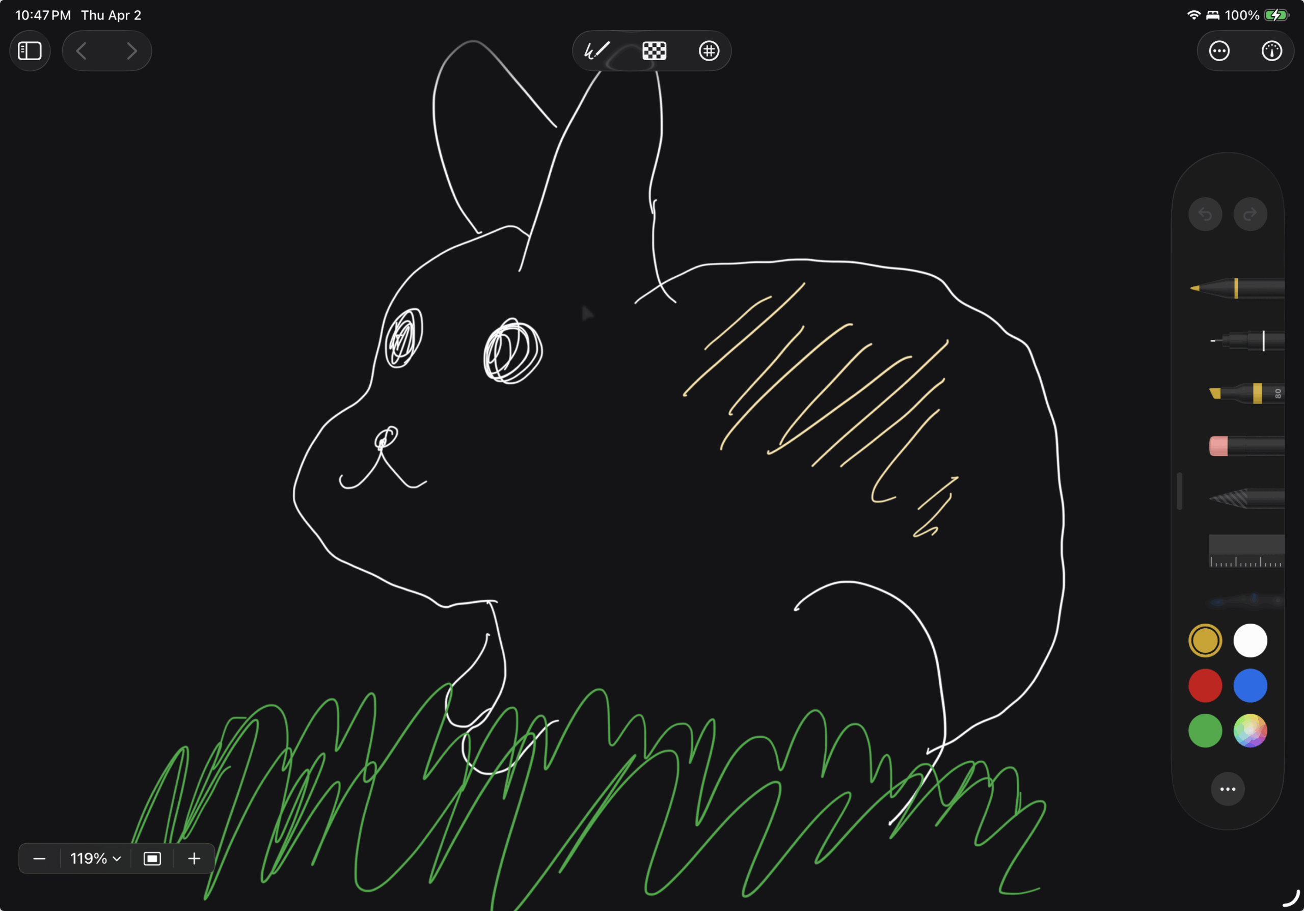 A Sketch Document on iPadOS