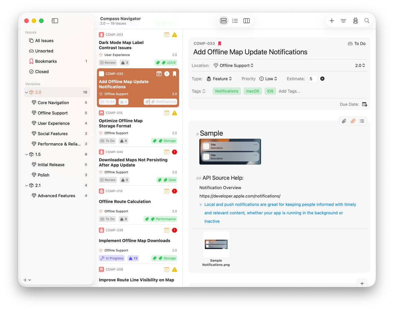 The Fox Issue Tracking Window