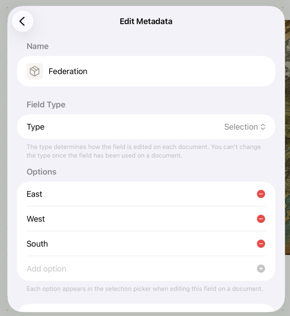 Editing Metadata for a Project