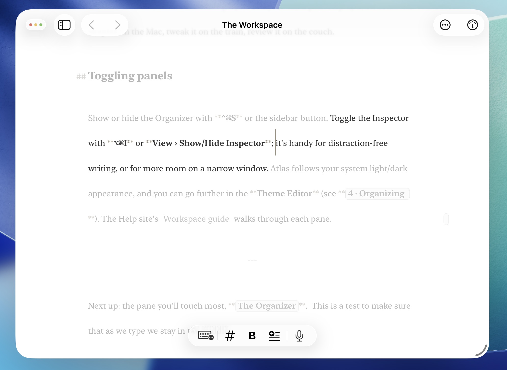 Focus Mode enabled on iPadOS